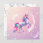 バブルユニコーン 招待状 (正面/裏面)