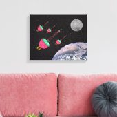 バブルライトの宇宙 キャンバスプリント (インサイチュ (リビング))