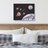 バブルライトの宇宙 キャンバスプリント (インサイチュ (寝室))