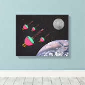 バブルライトの宇宙 キャンバスプリント (インサイチュ (ウッドフロア))