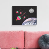 バブルライトの宇宙 キャンバスプリント (インサイチュ (リビング))