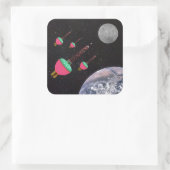 バブルライトの宇宙 スクエアシール (バッグ)