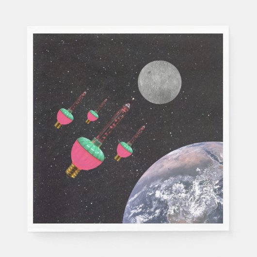 バブルライトの宇宙 スタンダードランチョンナプキン (正面)