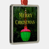 バブルライトメリークリスマスツリーオーナメント メタルオーナメント (右)