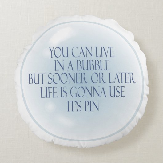 バブルラウンド装飾用クッション ラウンドクッション (正面)