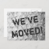 バブルラップ動揺してテクスチャの移動はがき 案内ポストカード (正面/裏面)