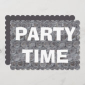 バブルラップ誕生日の招待 招待状 (正面/裏面)