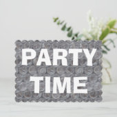 バブルラップ誕生日の招待 招待状 (スタンド正面)