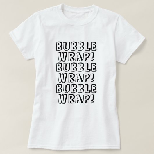 バブルラップ Tシャツ (デザイン正面)