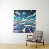バブルランドスケープウォールアートタペストリー タペストリー (インサイチュ)