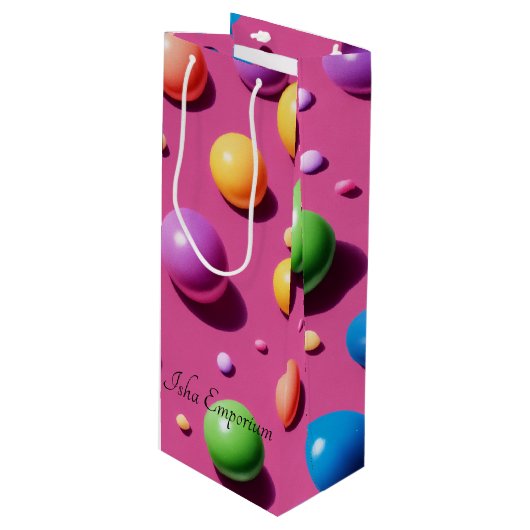 バブルワイン抱き枕 ワインギフトバッグ (正面アングル)