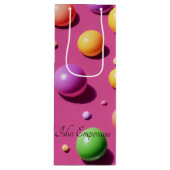 バブルワイン抱き枕 ワインギフトバッグ (正面)