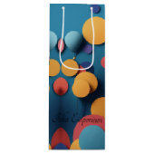 バブルワイン抱き枕 ワインギフトバッグ (正面)