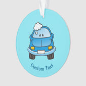 バブル付きブルーカーオーナメント オーナメント (正面)