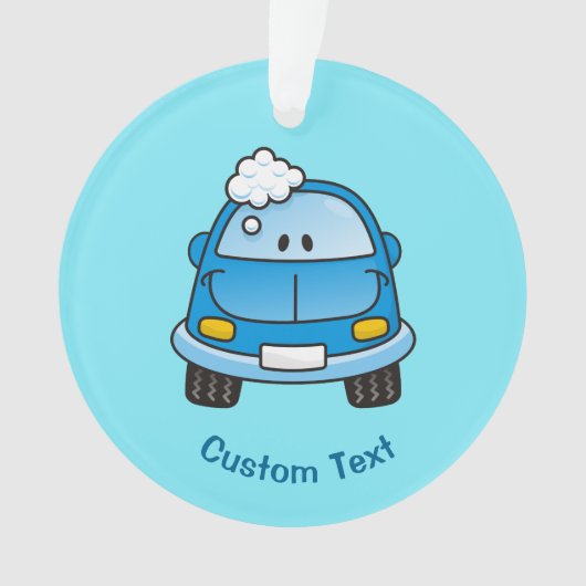 バブル付きブルーカーオーナメント オーナメント (正面)