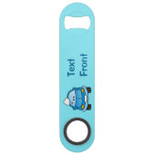 バブル付きブルーカーバー鍵 スピード栓抜き (正面)