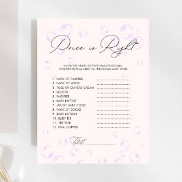 バブル価格は右の少年の赤ちゃんシャワーゲーム