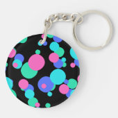 バブル抽象芸術パターン キーホルダー (裏面)