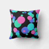 バブル抽象芸術パターン クッション (裏面)