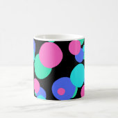 バブル抽象芸術パターン コーヒーマグカップ (中央)
