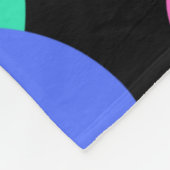 バブル抽象芸術パターン フリースブランケット (角)