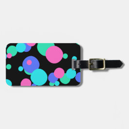 バブル抽象芸術パターン ラゲッジタグ