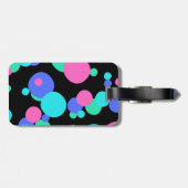 バブル抽象芸術パターン ラゲッジタグ (裏面横)