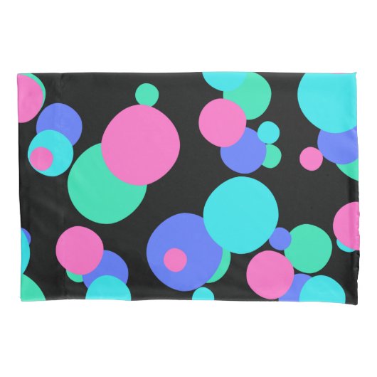 バブル抽象芸術パターン 枕カバー (正面)