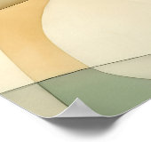 バブル抽象芸術水彩ウォールアートプリント ポスター (角)