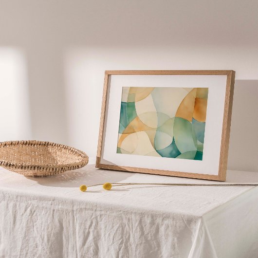 バブル抽象芸術水彩ウォールアートプリント ポスター