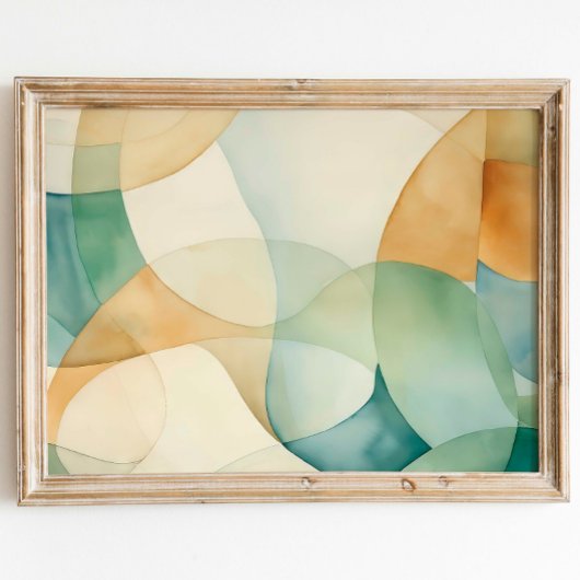 バブル抽象芸術水彩ウォールアートプリント ポスター