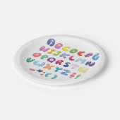 バブル文字 ペーパープレート (アングル)