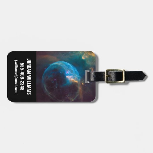 バブル星雲、Ngc 7635。 ラゲッジタグ (正面横)