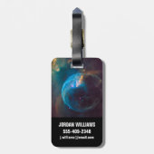 バブル星雲、Ngc 7635。 ラゲッジタグ (裏面縦)