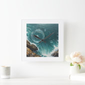 バブル海壁時計 スクエア壁時計 (ホーム)