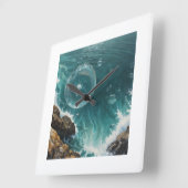 バブル海壁時計 スクエア壁時計 (傾斜)