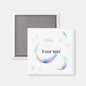 バブル澄ん背景テンプレート マグネット (正面/裏面)