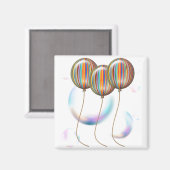 バブル澄ん背景 マグネット (正面/裏面)