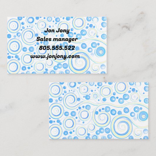 バブル画像 名刺 (正面/裏面)