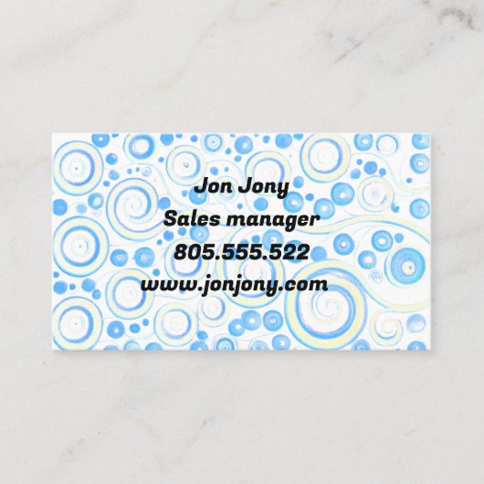 バブル画像 名刺 (正面)