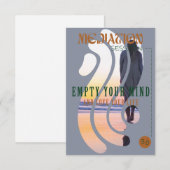 バブル瞑想のご招待テンプレート 招待状 (正面/裏面)