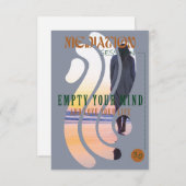 バブル瞑想の招待テンプレート 招待状 (正面/裏面)