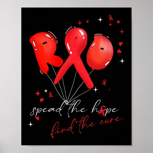 バブル血がん認識度赤が希望を広げた ポスター (正面)