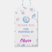 バブル誕生日サンキューラベル夏パーティー ギフトタグ (正面)