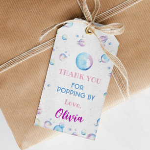 バブル誕生日サンキューラベル夏パーティー ギフトタグ