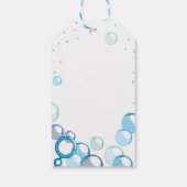 バブル誕生日感謝の気持ちのギフトタグ 男の子 青 ギフトタグ (裏面)