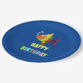 バブル誕生日魚、紙プレート ペーパープレート (アングル)