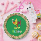 バブル誕生日魚、紙プレート ペーパープレート (パーティー)