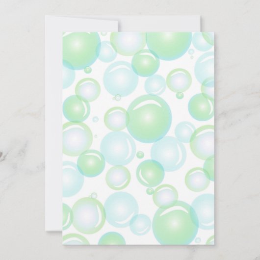 バブル誕生日 招待状 (裏面)