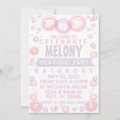 バブル誕生日 招待状 (正面)